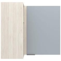 Armário Aéreo de Canto Bartira Cristal MDP 15mm com 1 Porta e 2 Prateleiras - 101,8cm de largura