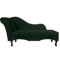 Recamier Namoradeira Divã Lado Direito Olivia Suede Verde - DS Estofad