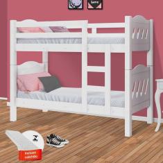 Beliche Perola Branco - Com Colchão - Camas Fenix