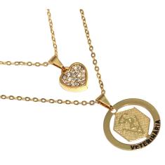 Colar Minha Profissão Veterinária Folheado Ouro 18k