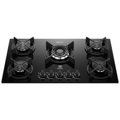 Cooktop 5 Bocas a Gás GLP Electrolux Preto Acendimento Automático Experience KE5GC