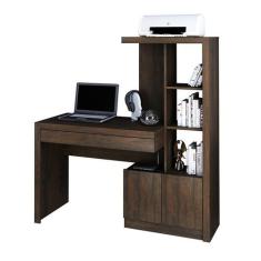 Mesa Para Computador 122,5x138x46,5 cm Rústico Tecnomobili