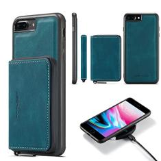Capa de celular para iPhone 7plus 8plus 7/8 Plus capa carteira com protetor de tela de vidro temperado e suporte para cartão de crédito com zíper para celular i Phone7s 7s + 7+ 8s 8+ Phones8 7p 8p