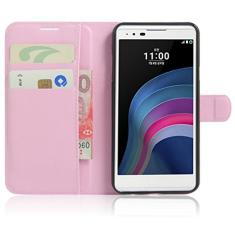 Capa estilo LG X, capa carteira flip de couro PU premium com compartimento para cartão, suporte e fecho magnético [capa interna de TPU à prova de choque] Compatível com estilo LG X