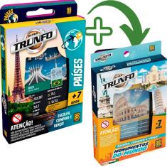 Kit Super Trunfo Países E Monumentos C/2 Baralhos Grow
