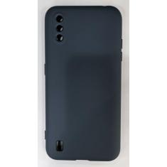 Capa Capinha Silicone Aveludada Premium Galaxy a01 tela 5.7 - sem, azu