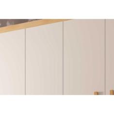 Guarda Roupa Solteiro 4 Portas E 2 Gavetas C- Pés Espanha Naturale-grafite Rufato