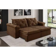 Sofá Retrátil 2 Lugares 202cm Astor 2131 Marrom