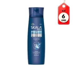 Kit C/06 Skala Men Shampoo Anticaspa Prebiótico 325ml