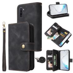Dibosom Capa carteira compatível com Samsung Galaxy Note 10 Plus Note10+ 5G com alça transversal flip suporte para cartão de crédito capa de telefone para Note10 + Notas 10+ Ten Not S10 10Plus meninas