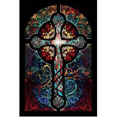 Quebra-Cabeça Religioso Vitral Arte Sacra 300 peças - Coleção Tea & Am