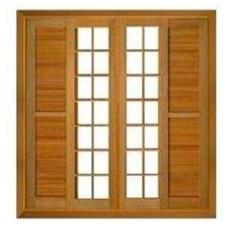 Porta de Correr Veneziana Reta 6 Folhas Caravaggio, Reto 2,15x2,40 Cai