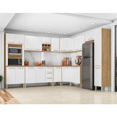 Cozinha Modulada Ambiente Ametista Composição 1 Freijó Supremo - Kits Paraná
