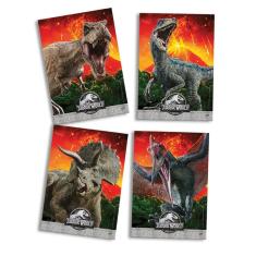 Quadros Decorativos Jurassic World - 21cm X 31cm - 4 Unidades
