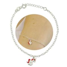 Pulseira Infantil Prata Legitima 925 Unicornio - Lojas La&Ny Pratas, P
