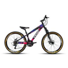 Bicicleta VikingX Tuff 25/30 Aro 26 Vmaxx Freio a Disco Cambios Shiman