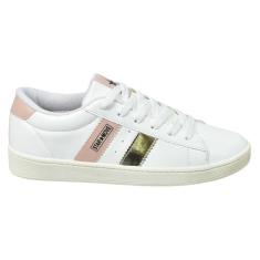 Tênis Casual Star Move Feminino Leve Confortável Original, Branco nude