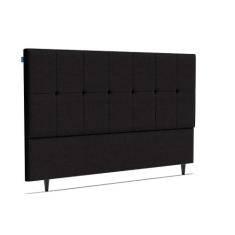 Cabeceira Piave Veluto Preto Queen (8x160x120) - Ortobom