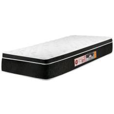 Colchão Solteiro Castor Espuma Black White D33 Euro One Face 088x188x0