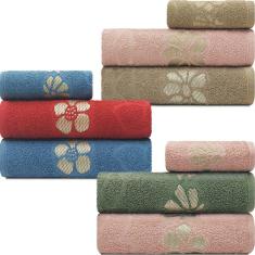 Jogo De Toalhas 3 Peças Banho + Rosto Marcotex 100% Algodão Petala - Emcompre