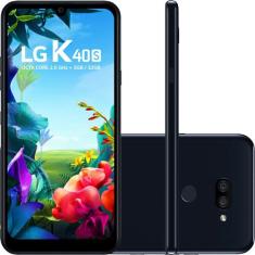 Smartphone LG K40S - Preto - 32GB - ram 3GB - Octa Core - 4G - 13MP - Tela 6.1 - Android 9 - bronze - recer