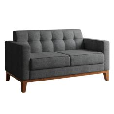 Sofá 2 Lugares Narvik Linho Grafite