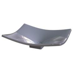 Cuba Pia de Apoio para Banheiro Retangular Folha Bari F44W C08 Cinza -