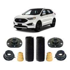 2 Kit Coxim Batente Dianteiro Ford Edge 2016 2017 2018 2019 - QualyKit