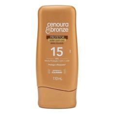 Protetor Solar com Cor FPS 15 Cenoura e Bronze 110mL - Cenoura & Bronz