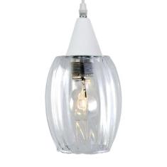 Lustre Pendente Taschibra Badih P Canelado Transparente Ouro