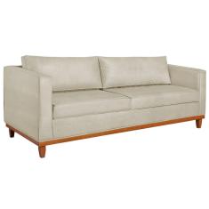 Sofa 3 Lugares Europa 180cm Estilo Conforto E Elegancia Bouclé - Amarena Móveis Cor Bege