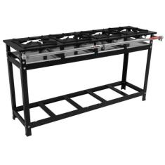 Fogão Super 40 Kenok 4 Bocas Simples em Linha Alta Pressão FASU4B.4010