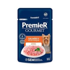 Ração Úmida Premier Gourmet Cães Salmão e Arroz Integral 85g