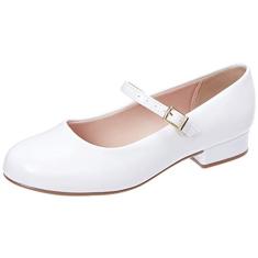 Sapato Verniz Premium, Molekinha, Meninas, Branco, 33