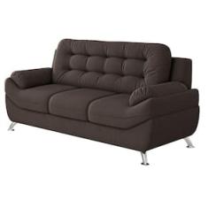 Sofá 3 Lugares Linoforte Mercury Revestido em Tecido Suede - 200cm de largura