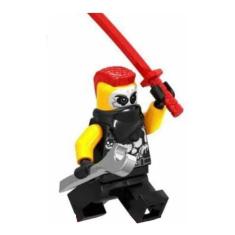 Boneco Blocos De Montar Chopper Maroon Ninja Go Ninjago