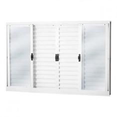 Janela de Aço Veneziana de Correr 100x150cm 6 Folhas Minas Sul - MGM