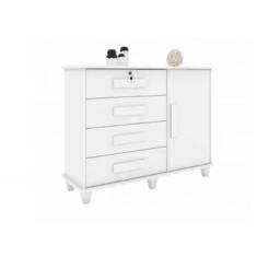 Cômoda Sapateira Grécia Branco - RV Móveis