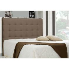 Cabeceira Casal Queen 160 Cm Sonhare Suede Liso Marrom