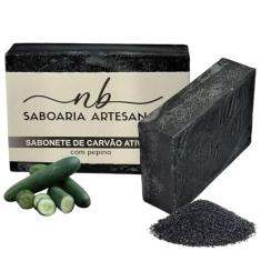 Sabonete Vegano Carvão Ativado Esfoliação Suave Revitalizador da Pele