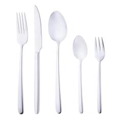 WOLFF Faqueiro de Aço Inox Viena 30 Peças - Mesa Posta - Itens Para Casa - Utensílios de Cozinha - Enxoval - Casamento - Decoração