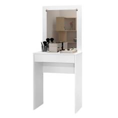 Penteadeira Sofia Com Espelho C/1 Gaveta Branco