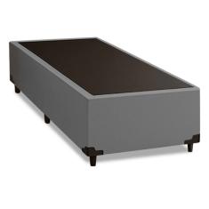 Cama Box Solteiro 0,88m com 38cm de Altura Suede Prince Cinza