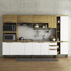 Cozinha Modulada 6 Peças 2 Aéreos 2 Balcões 1 Paneleiro e 1 Torre Quen