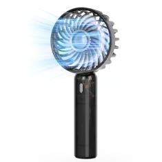 MZMSUTU Mini ventilador portátil portátil, design transparente pequeno ventilador ajustável USB recarregável 3 velocidades poderoso ventilador de cílios para crianças elegantes meninas mulheres homens