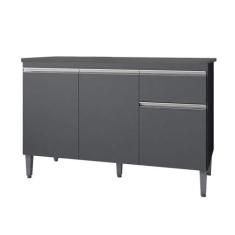 Balcão Gabinete Para Pia Com Tampo 120cm 3 Portas e 1 Gaveta Tatiane C