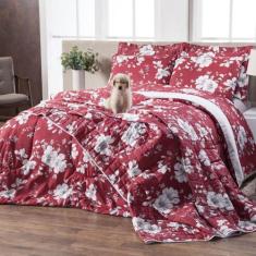 Jogo de Cama Box Casal KING Size Estampado Percal 160 Fios 03 Peças Jo