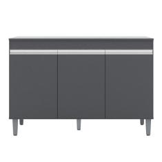 Balcão Gabinete de Pia Com Tampo 120cm 3 Portas Manu - AJL Móveis, Cin