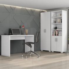 Conjunto Home Office 3 Peças com Escrivaninha Gávea e 2 Armários Espresso Móveis
