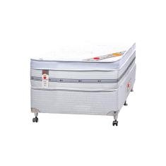 Cama Box + Colchão Castor Solteiro Niponpedic One Face Pocket 88x188x60cm
